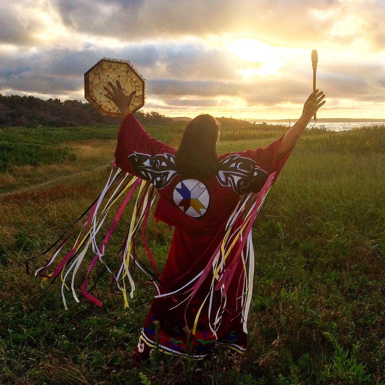 Julie Pellissier-Lush at sunset in Cavendish, PEI 